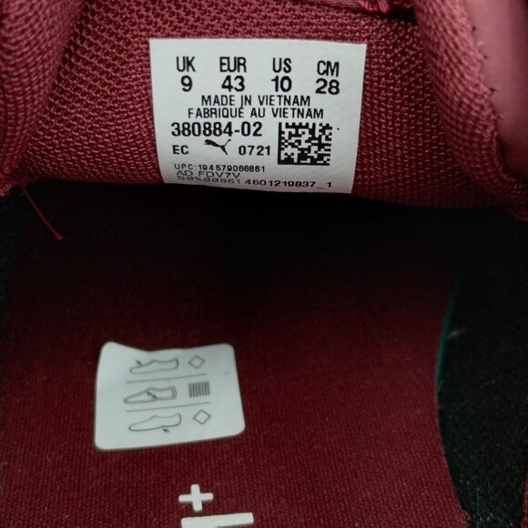 Puma El Rey 2 Buck Sneakers Maroon Size 10 Like New - Picture 9 of 10